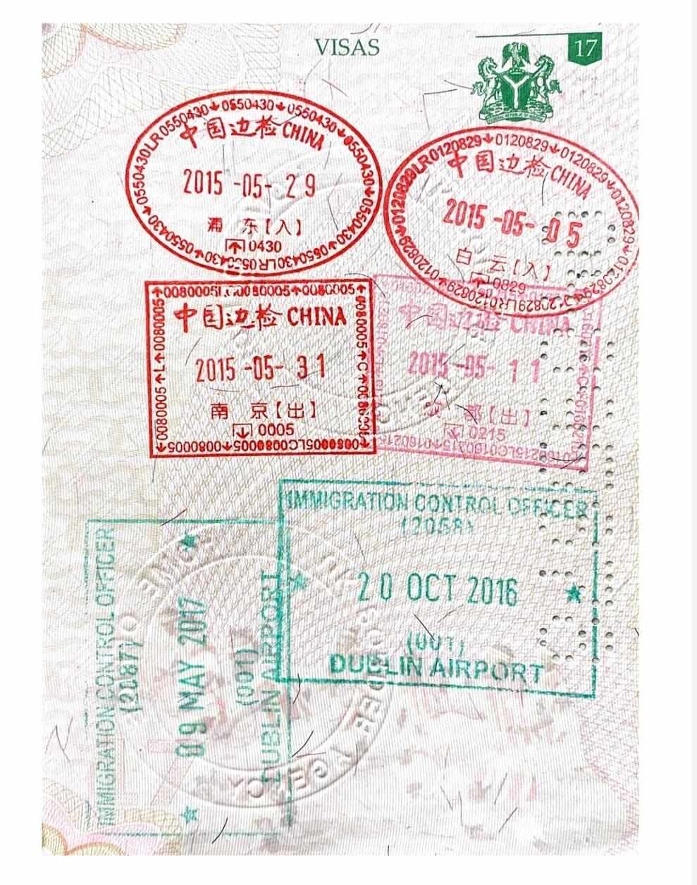 Visa Stamps