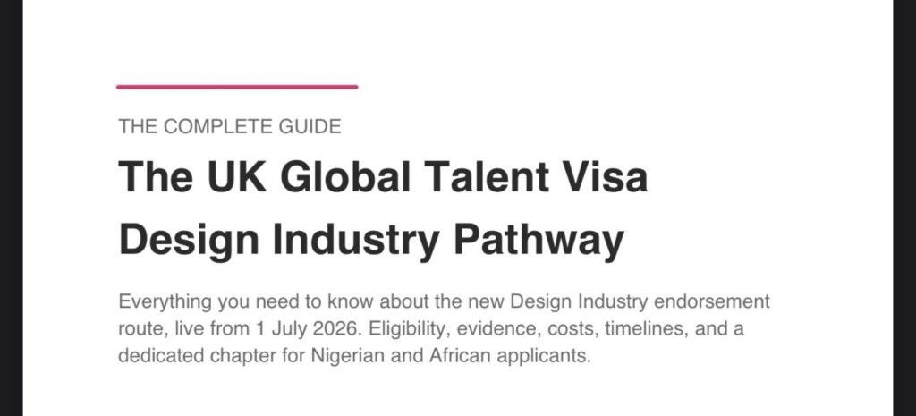 UK: Global Talent Visa